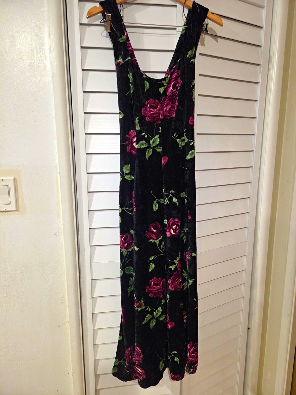 Molly Molloy Vintage 90's Women’s Size 14 Black Velvet Floral